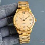 AAA Quality Replica Omega De Ville Yellow Gold 39.5mm Watches
